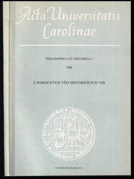 Acta Universitatis Carolinae - Philosophica et Historica 2