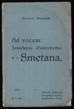 Ad vocem : Janáčkova Pastorkyňa a Smetana