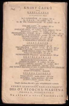 Karel Čapek: Adam Stvořitel