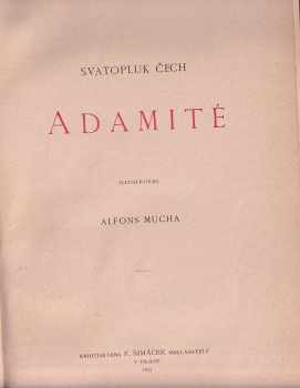 Svatopluk Čech: Adamité