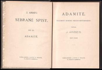 Jakub Arbes: Adamité