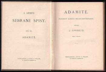 Jakub Arbes: Adamité