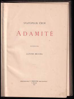 Svatopluk Čech: Adamité