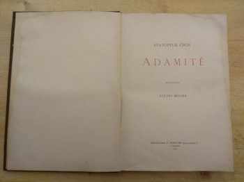 Svatopluk Čech: Adamité