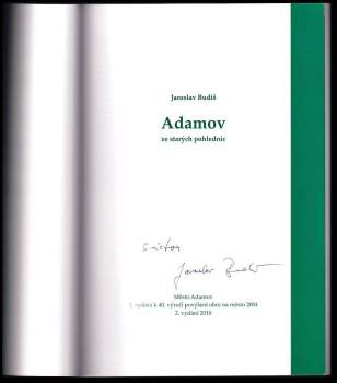 Jaroslav Budiš: Adamov ze starých pohlednic