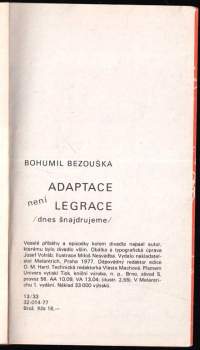 Bohumil Bezouška: Adaptace není legrace