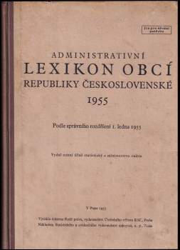 Administrativní lexikon obcí republiky Československé