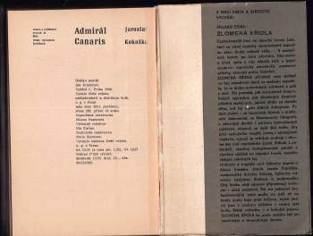 Jaroslav Kokoška: Admirál Canaris