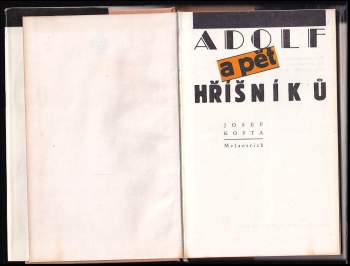 Josef Kopta: Adolf a pět hříšníků
