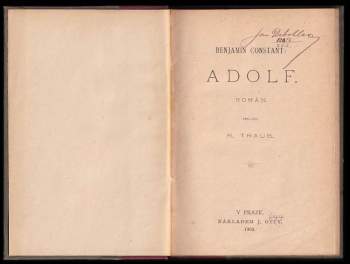 Benjamin Constant de Rebeque: Adolf