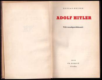 Konrad Heiden: Adolf Hitler