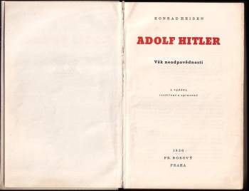 Konrad Heiden: Adolf Hitler