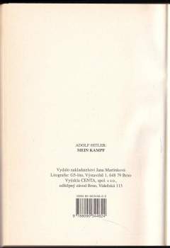Luisa Müllerová: Adolf Hitler: Mein Kampf očima dneška