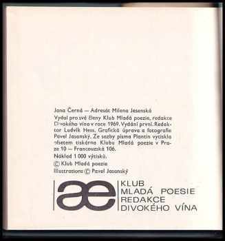 Jana Černá: Adresát Milena Jesenská