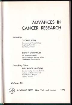 George Klein: Advances in Cancer Research- Volume 13