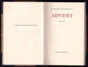 Jarmila Glazarová: Advent