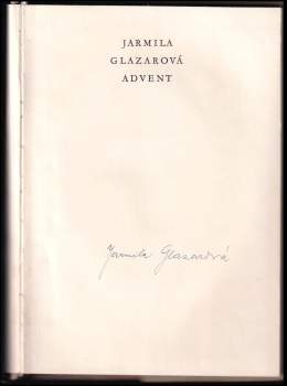 Jarmila Glazarová: Advent