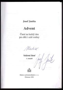 Josef Jansta: Advent