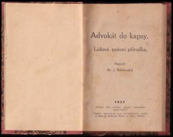 Jan Bělohorský: Advokát do kapsy