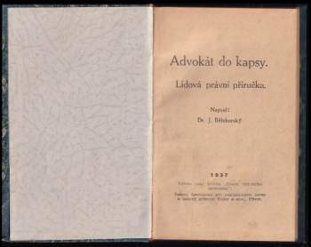 Jan Bělohorský: Advokát do kapsy