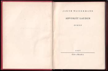 Jakob Wassermann: Advokát Laudin
