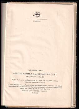 Milan Daněk: Aerodynamika a mechanika letu pro piloty a techniky