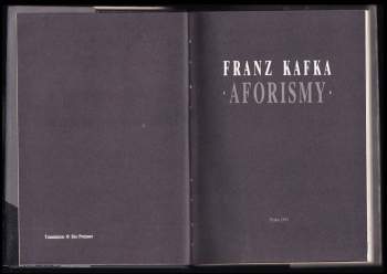 Franz Kafka: Aforismy