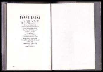 Franz Kafka: Aforismy