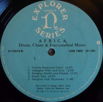 Steve Jay: Africa - Drum, Chant & Instrumental Music