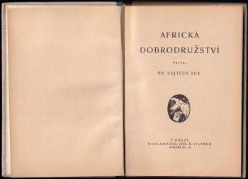 Vojtěch Suk: Africká dobrodružství