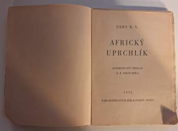 R. V Gery: Africký uprchlík