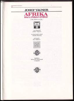Josef Vágner: Afrika