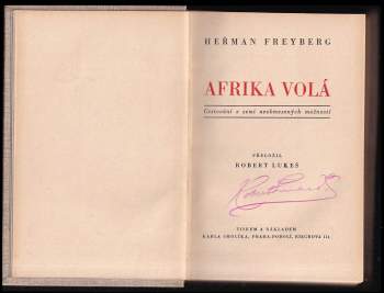 Hermann Freyberg: Afrika volá