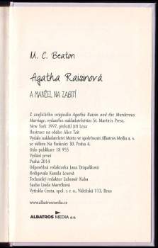 M. C Beaton: Agatha Raisinová a manžel na zabití