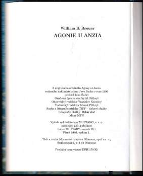 William B Breuer: Agonie u Anzia