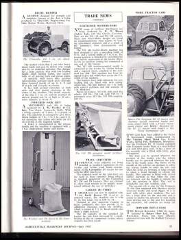 Agricultural Machinery Journal, NEKOMPLETNÍ ROČNÍK 11., ČÍSLA 7-12