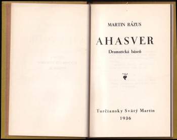 Martin Rázus: Ahasver