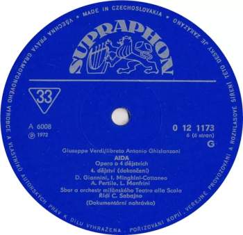 Carlo Sabajno: Aida (Slavná Nahrávka Milánské Scaly) (3xLP + BOX + BOOKLET)