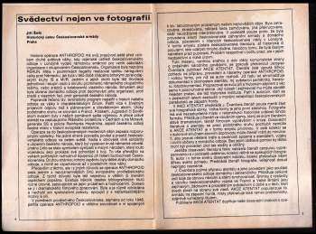 Jaroslav Čvančara: Akce atentát
