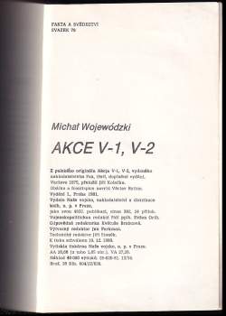 Michał Wojewódzki: Akce V-1, V-2