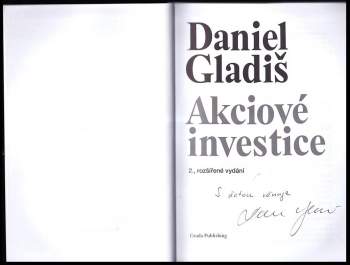 Daniel Gladiš: Akciové investice