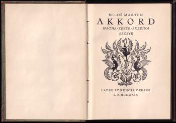 Miloš Marten: Akkord