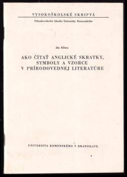 Ako čítať anglické skratky, symboly a vzorce v prírodovednej literatúre