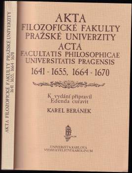 Akta filozofické fakulty Pražské univerzity