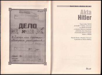 Adolf Hitler: Akta Hitler