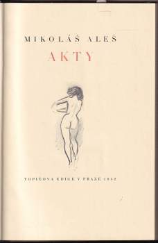Mikoláš Aleš: Akty