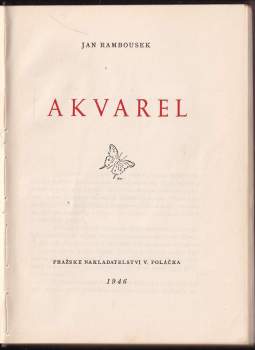 Jan Rambousek: Akvarel