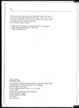 Klaus Paysan: Akvarijní ryby