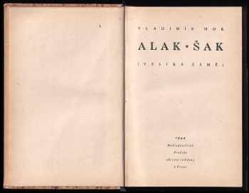 Vladimír Hor: Alak-šak