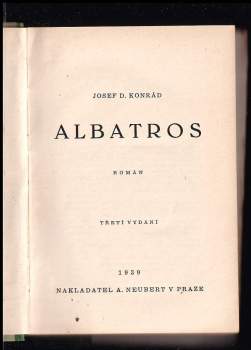 Josef Deograt Konrád: Albatros